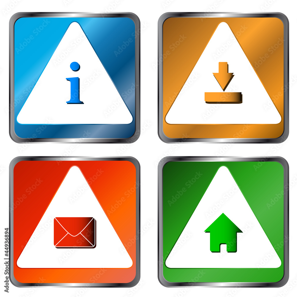 Four web icons Four web icons