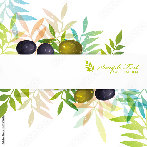 olive background