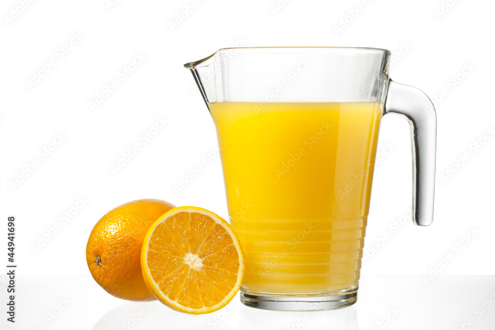 orange juice in jug