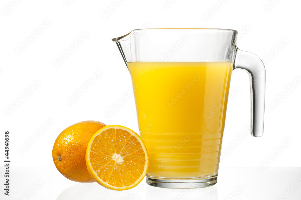 orange juice in jug orange juice in jug