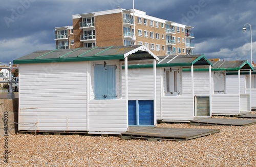 Beach huts at Bexhill-on-Sea, East Sussex, England photo