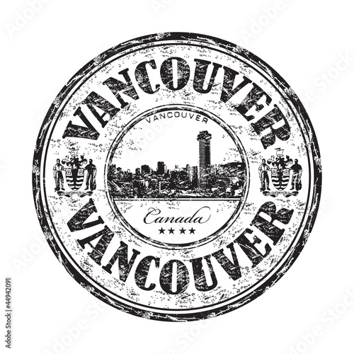 Vancouver grunge rubber stamp