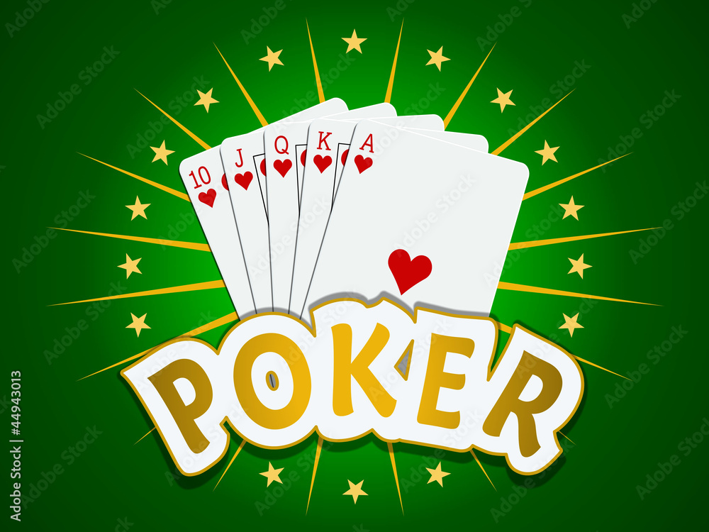 Poker quinte flush royale Illustration Stock Adobe Stock