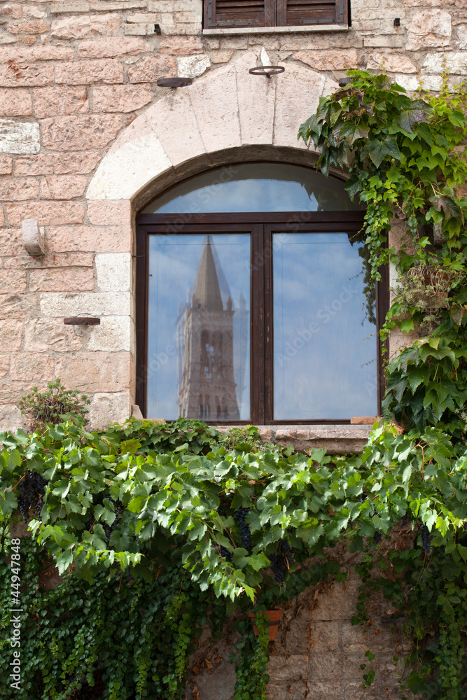 Medieval street in the Italian hill town of Assisi Medieval street in the Italian hill town of Assisi