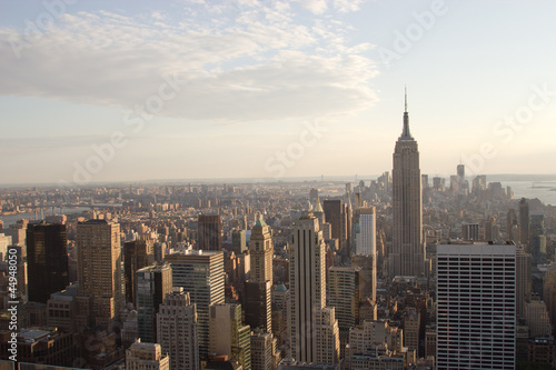 Manhattan Skyline, NY at dusk