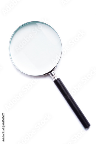 Magnifier on white