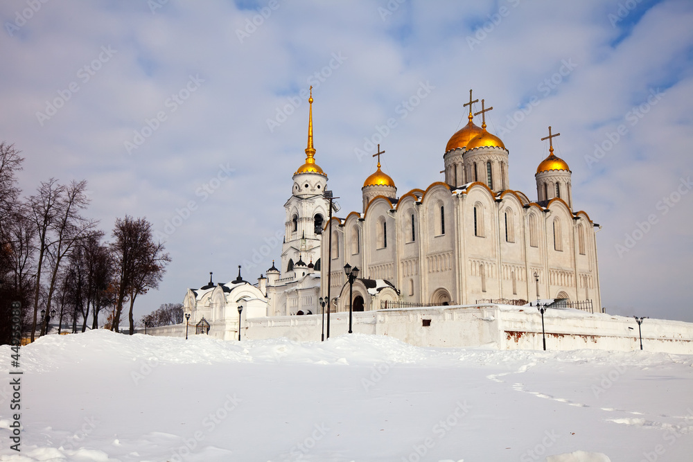 Assumption cathedral  at Vladimir in winter
