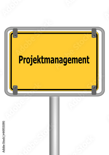 Schild Projektmanagement