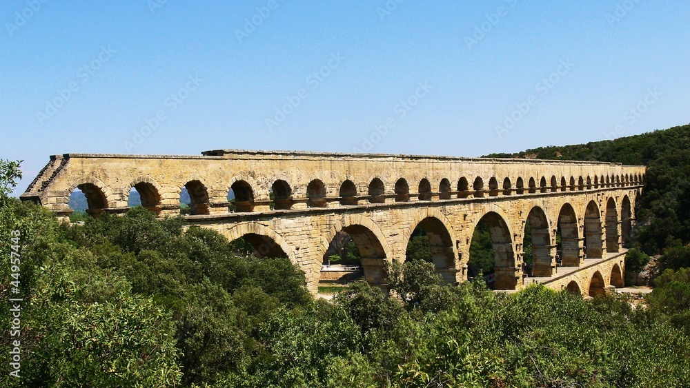 Roman aqueduct Pont Du Gard, south of France (4)