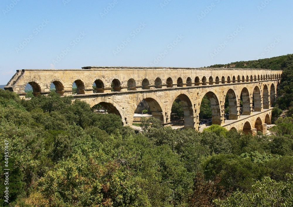 Roman aqueduct Pont Du Gard, south of France (2)