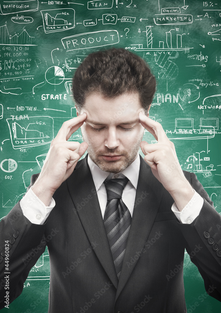 businessman thought businessman thought