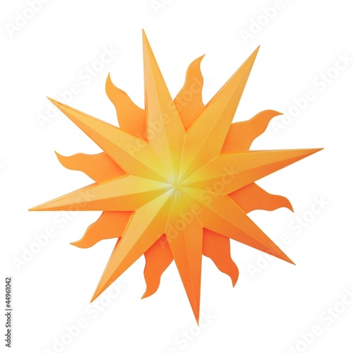 Sun in whith background