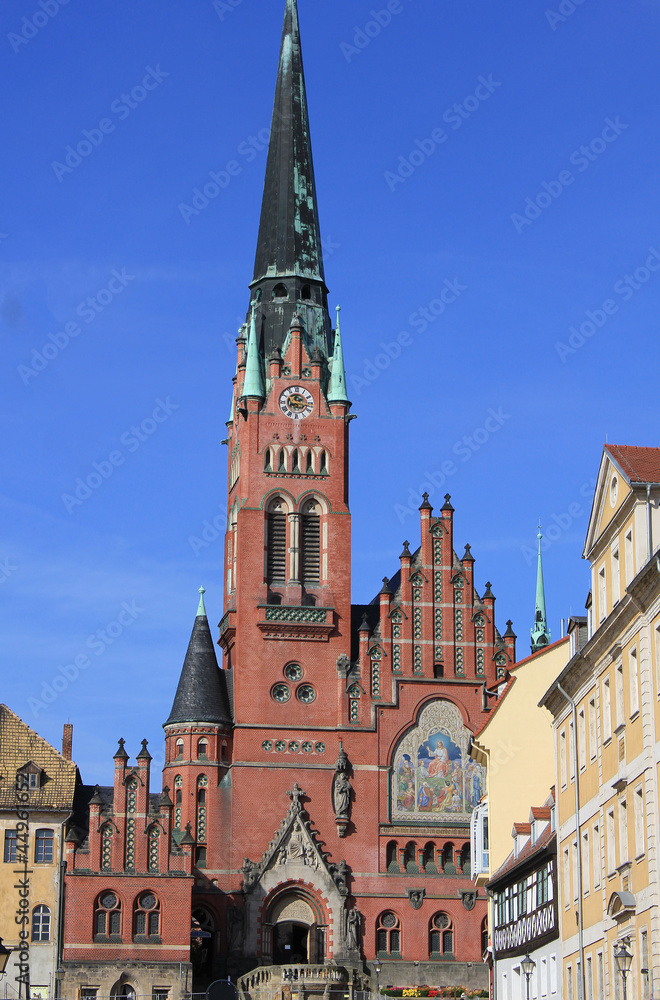 Fototapeta premium Brüderkirche in Altenburg (1905, Thüringen)