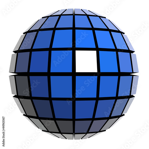 Global sphere design vector symbol.