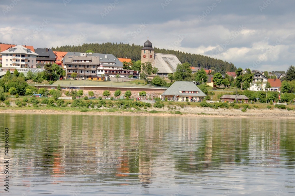 Obraz premium lac de titisee en foret noire
