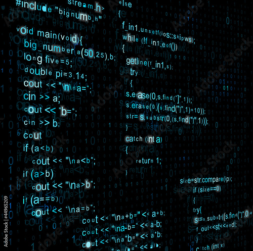 Background with program