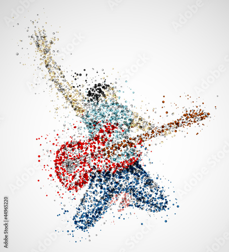 Abstract guitarist #44965220