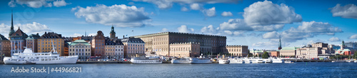 Beautiful panorama view of Gamla Stan, Stockholm, Sweden