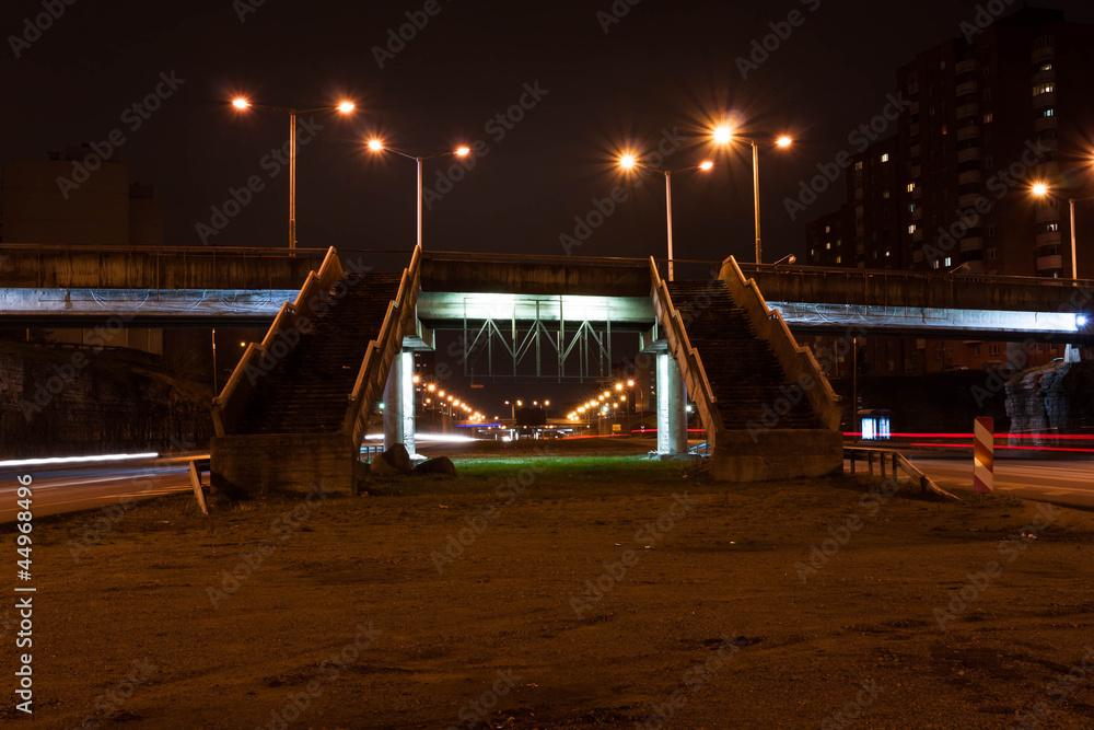 Fototapeta premium express way at night time