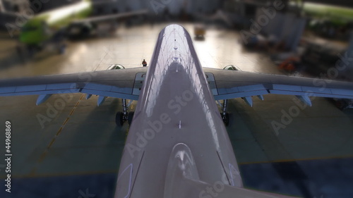 airplane hangar end