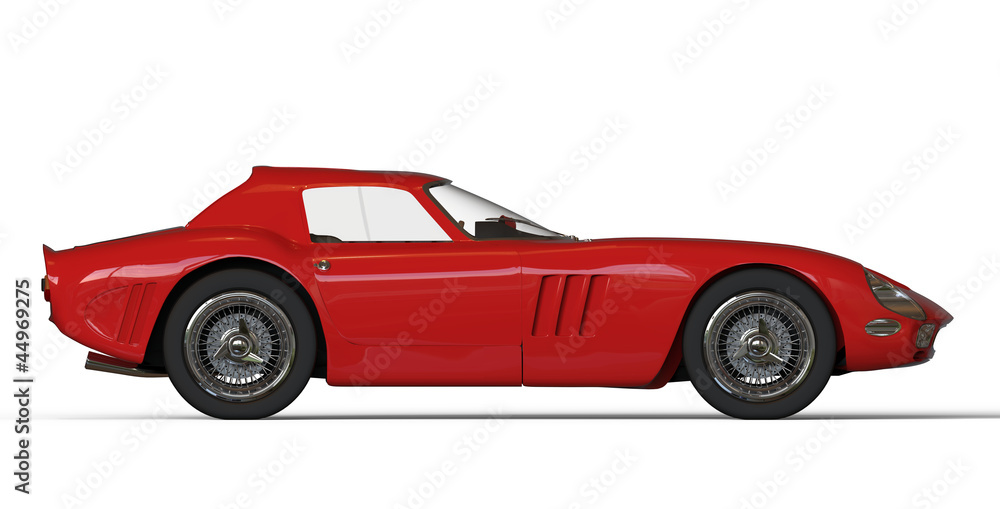 Red italian vintage race car