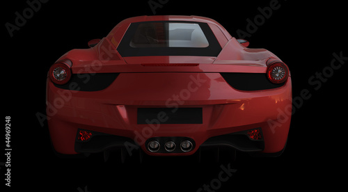 Front view of a red sportcar © g0b