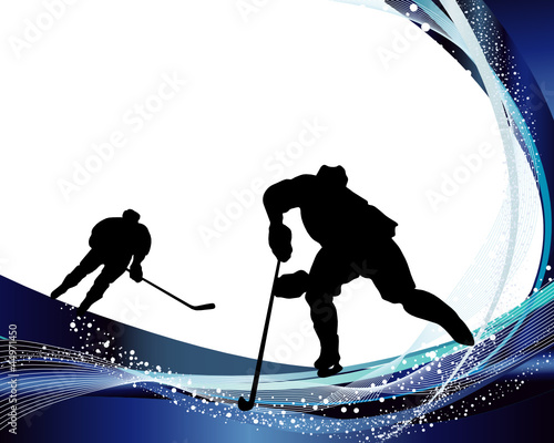 Hockey player silhouette