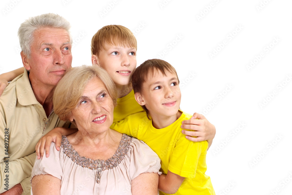 Grandparents with their beauteous grandchildren