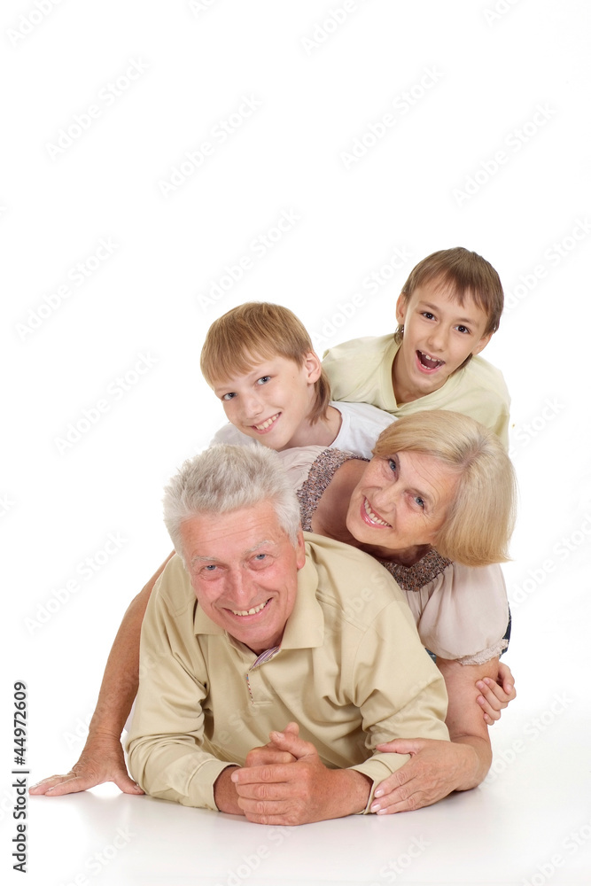 Grandchildren with their lovely grandparents