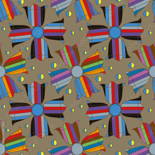 bright floral ornament