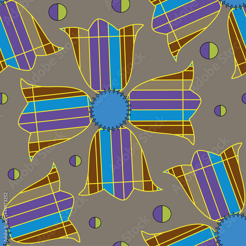 decorative pattern with unknown flowers