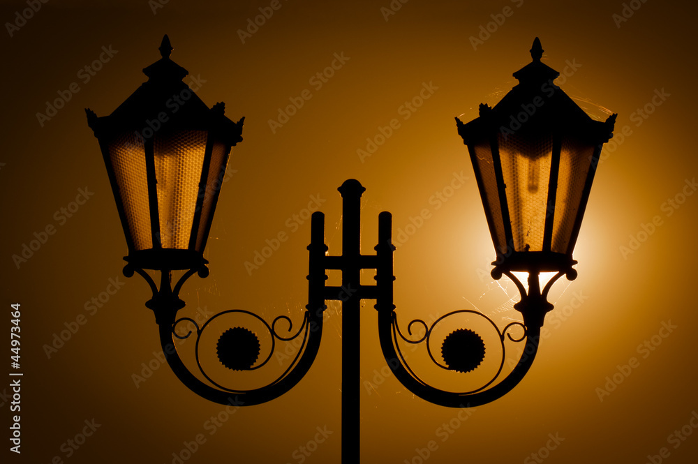 Street lamps - obrazy, fototapety, plakaty 