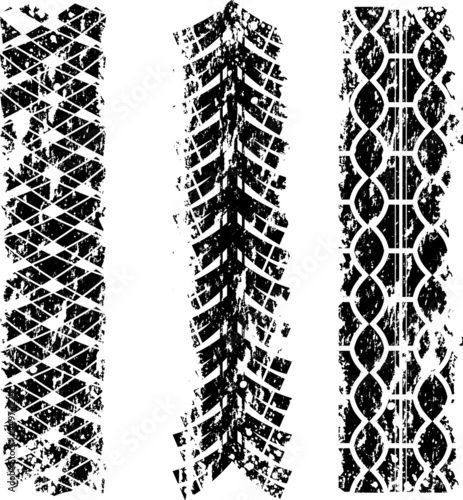 Tire tracks
