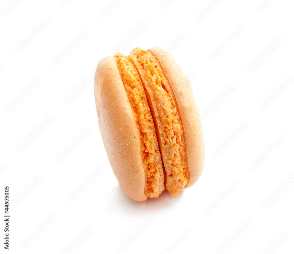 isolated closeup of a delicious french macaron cookie isolated closeup of a delicious french macaron cookie