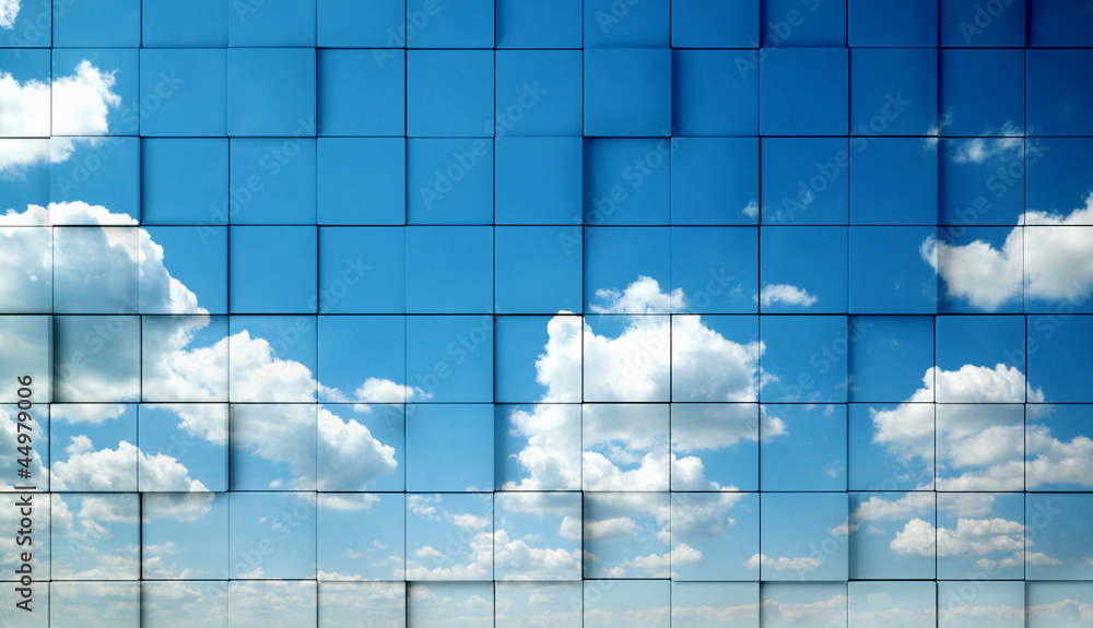 Wunschmotiv: fondo abstracto con cielo azul #44979006