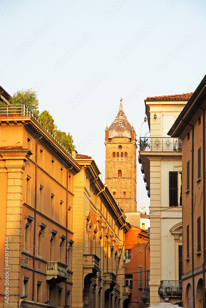 Italy, Bologna Saint Peter Cathedral bell tower