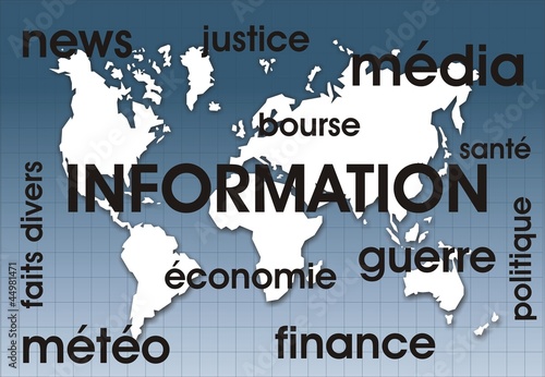 fond information carte du monde