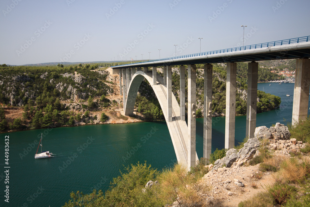 ponte sul fiume Krka ponte sul fiume Krka