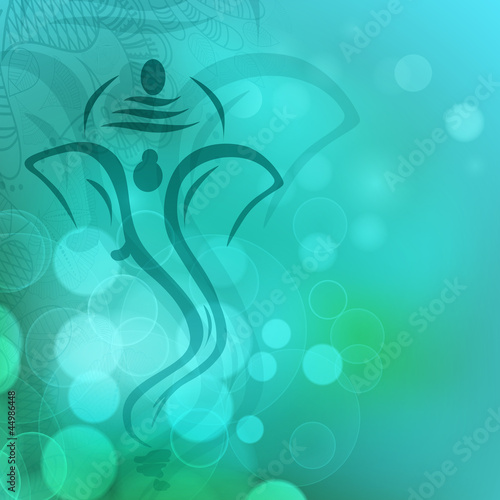 Illustration of Hindu Lord Ganesha. EPS 10.