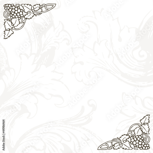 Vintage wine background with copy space