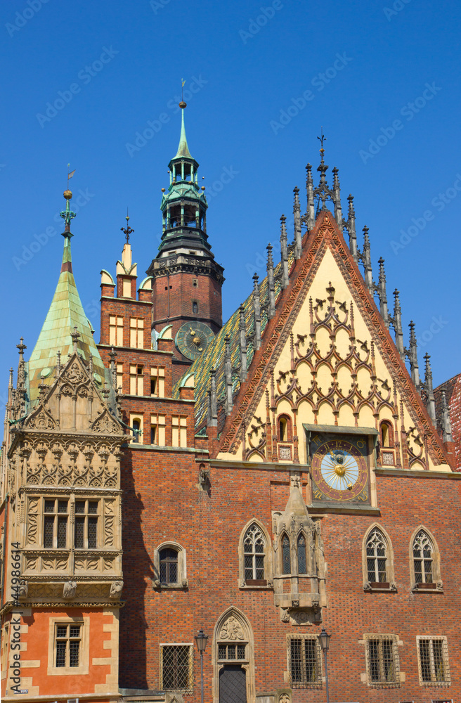 Fototapeta premium city hall of Wroclaw, Poland