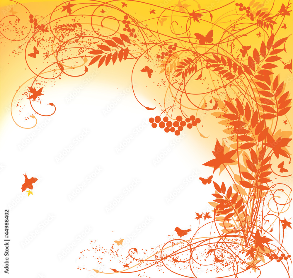 autumn floral background