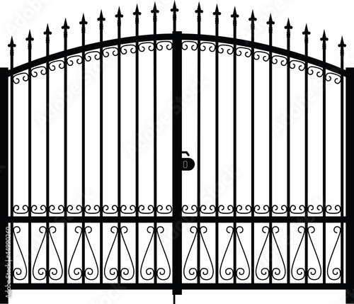 gate silhouette vector