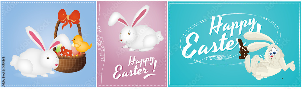 Happy Easter Vector Backgrounds Happy Easter Vector Backgrounds
