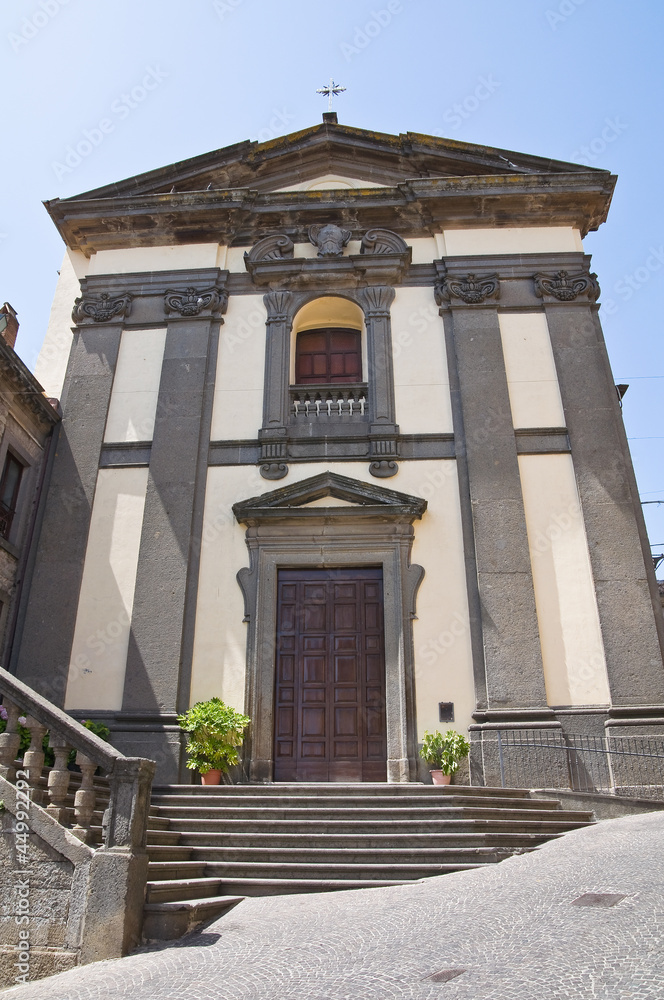 Church of St. Eutizio. Soriano nel Cimino. Lazio. Italy.