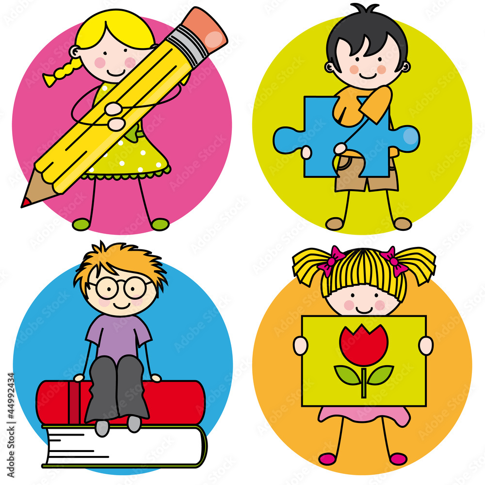 © sonia - Tarjeta aprender a pintar, escribir, leer, jugar