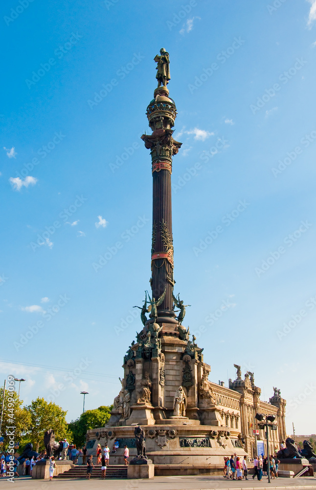 Columbus Monument, Barcelona. Spain.