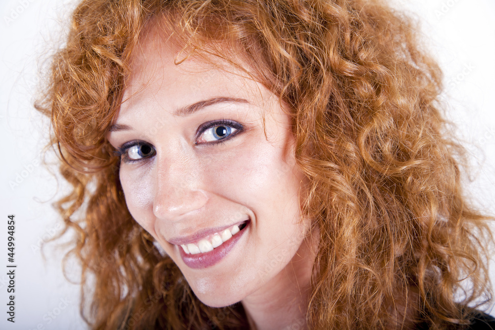 smiling redhead smiling redhead