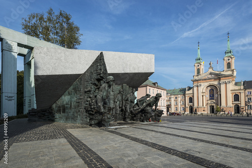 Warsaw Uprising Monument in Warsaw, Poland