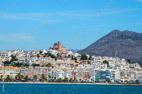 Skyline Altea mit Kirche in Spanien photo